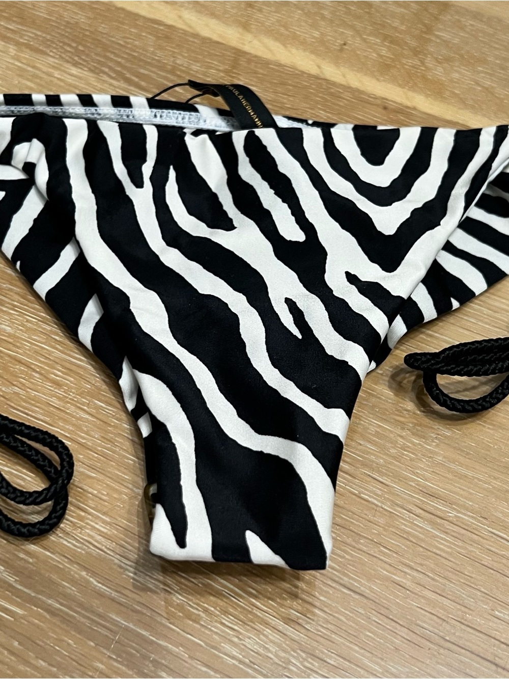 VIX- Fiorella Camilla Bikini Bottom. Zebra Print Black & White Print. NWT LAR